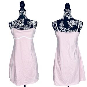 Move With You baby pink white pipe hem tennis athletic dress size large